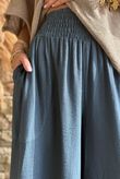 Basso Shirring Wide Leg Pant Deep Teal